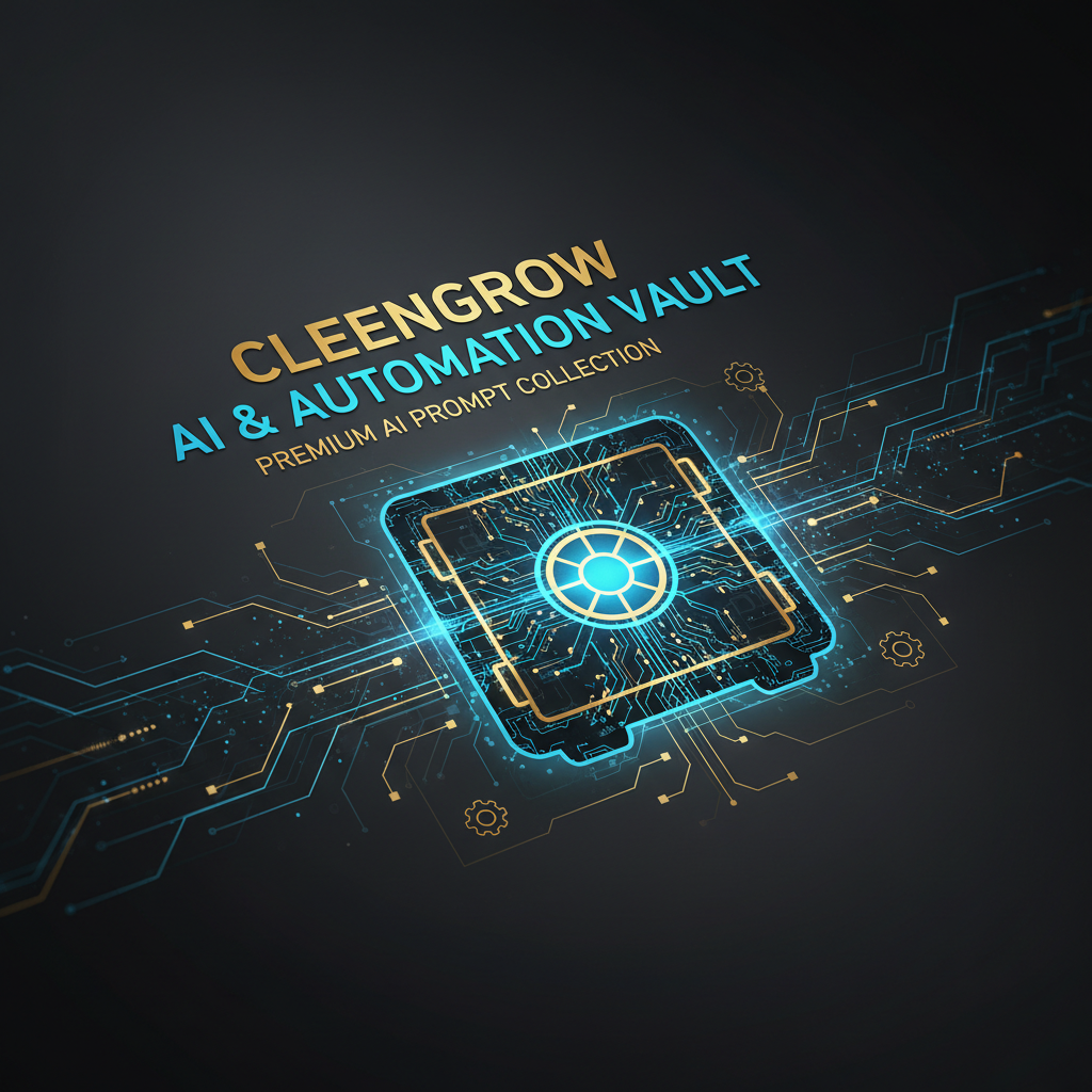 Cleengrow AI & Automation Vault - Premium AI Prompt Collection